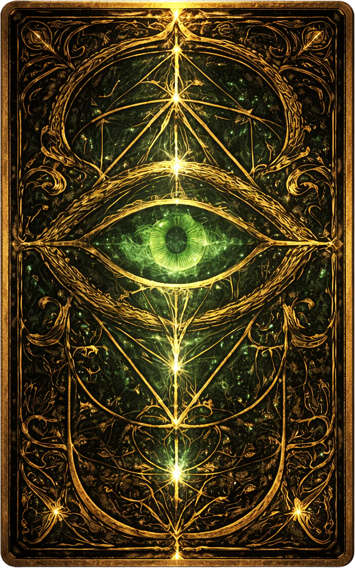 The back of the Serpents Way tarot deck
