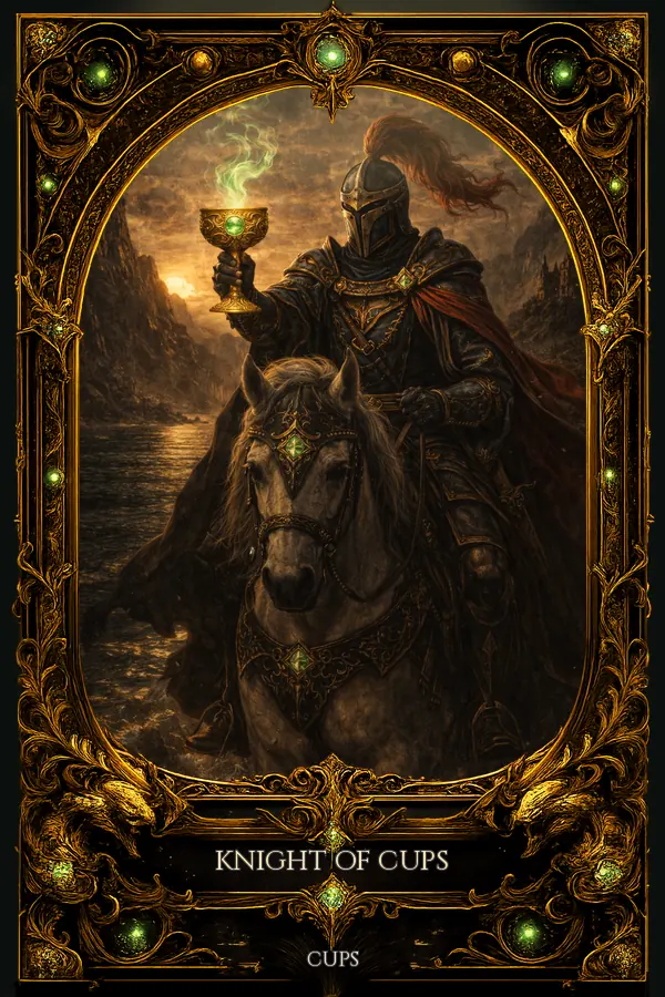 Knight of Cups tarot card artwork