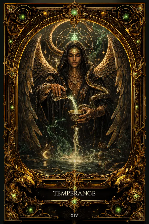 Temperance tarot card artwork