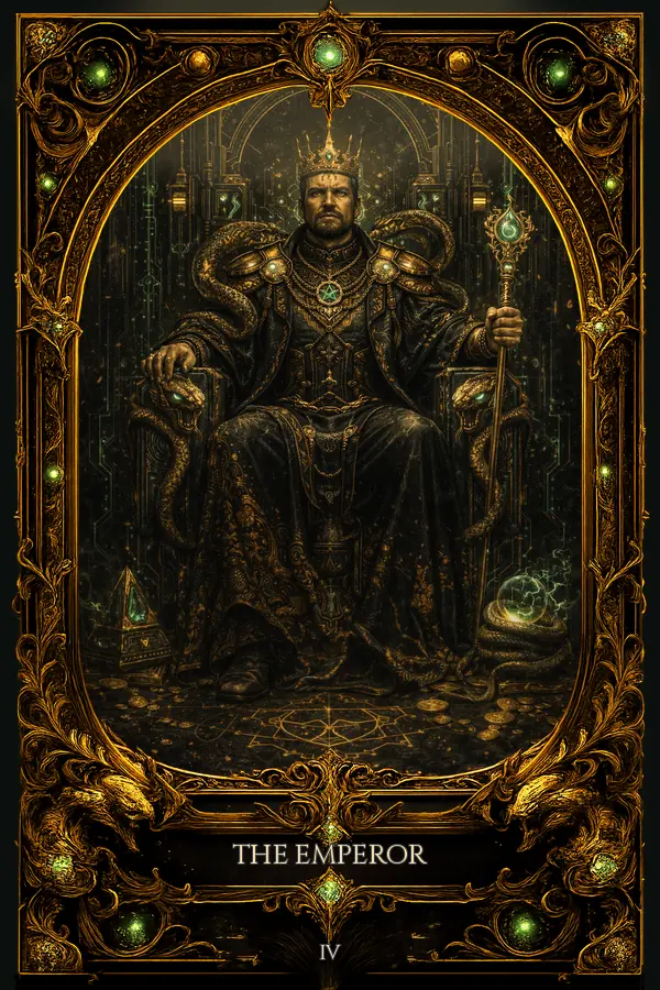 The Emperor tarot card artwork