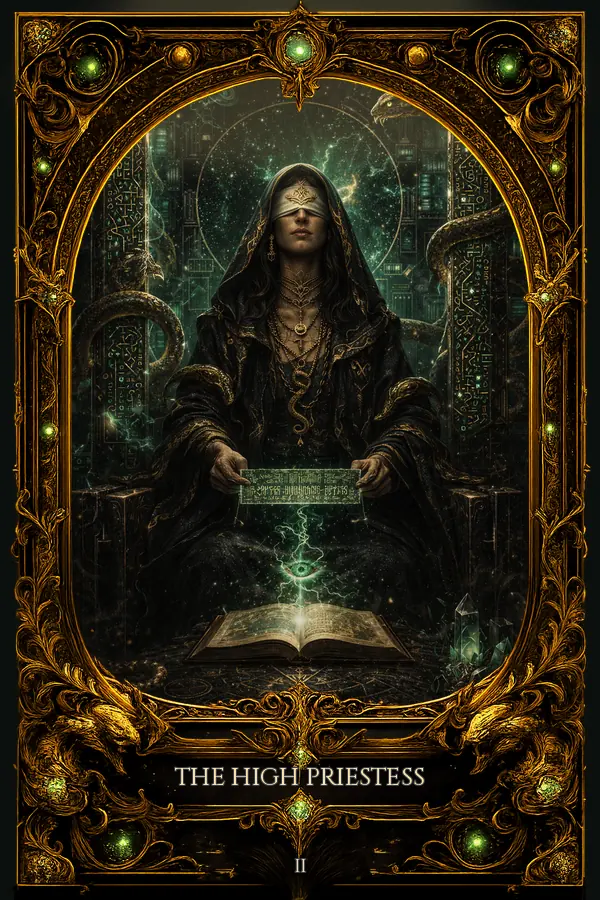 The High Priestess tarot card artwork