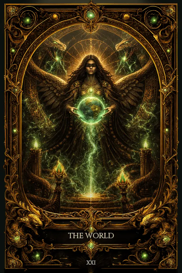 The World tarot card artwork