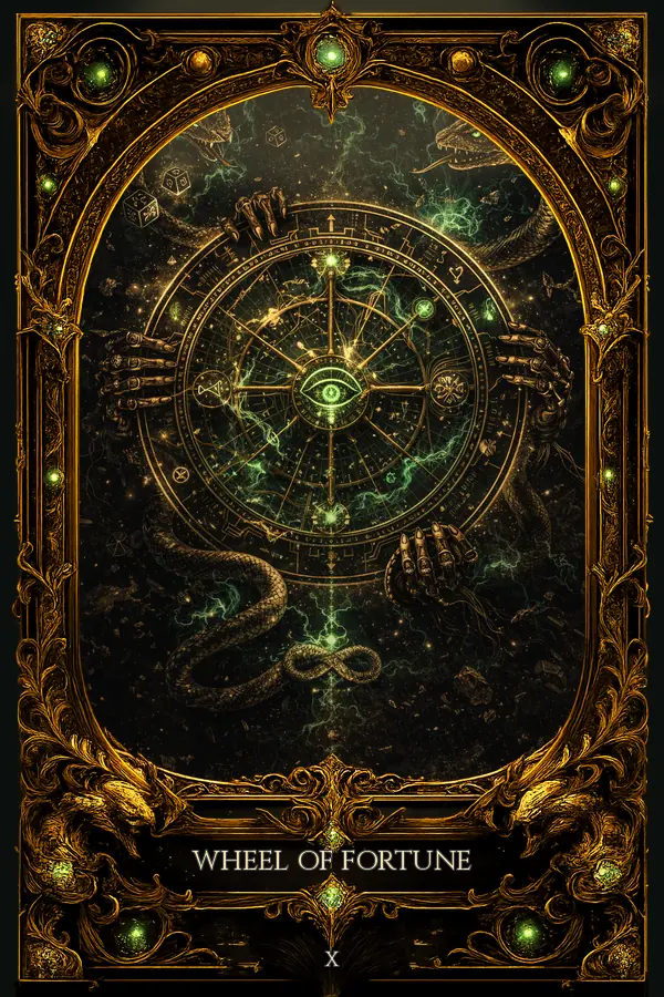 Wheel of Fortune tarot card artwork